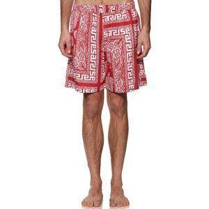 ARIES Men's Bandana Print Swim Trunks Men RED Pants